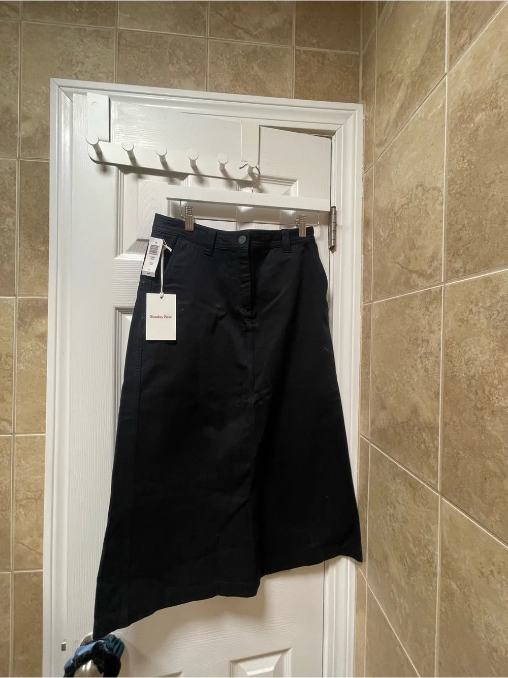 Aritzia Black Maxi Skirt with Front Pockets